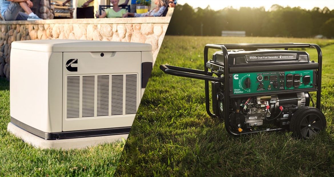 Should you choose a whole-home standby or portable generator? | Cummins Inc.