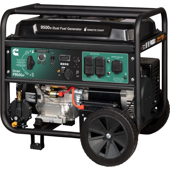 Onan P9500df Dual Fuel (Gas/LPG) Portable Generator | Cummins Inc.